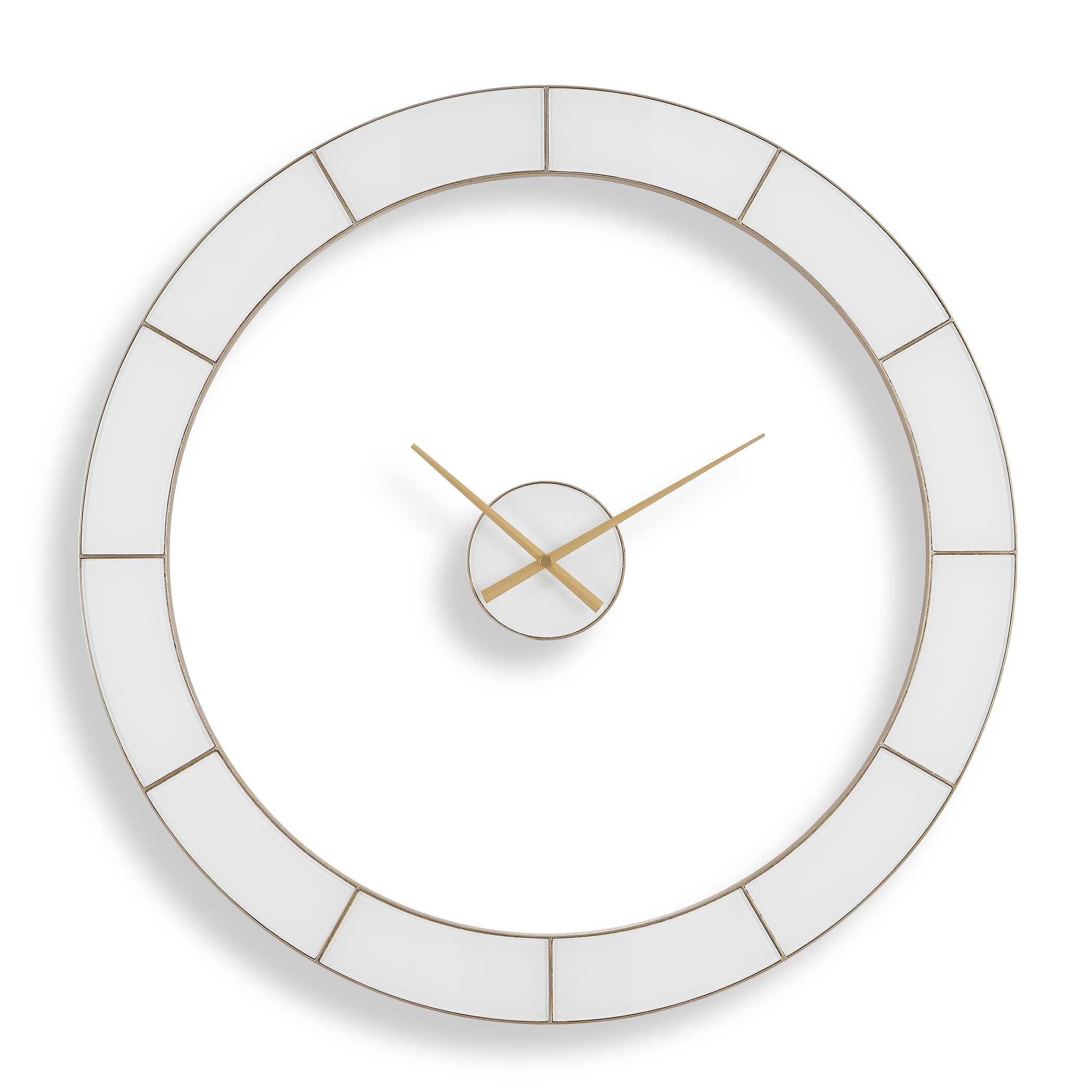 Uttermost Home Decor Uttermost Ivory Halo Minimalist Wall Clock