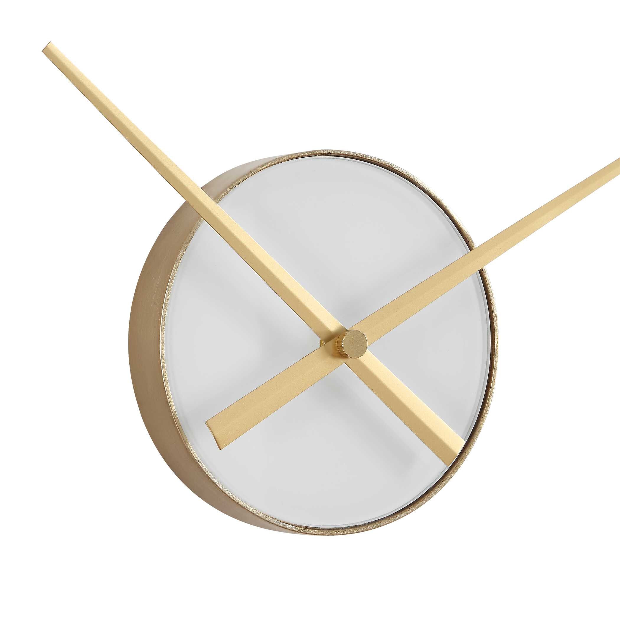 Uttermost Home Decor Uttermost Ivory Halo Minimalist Wall Clock