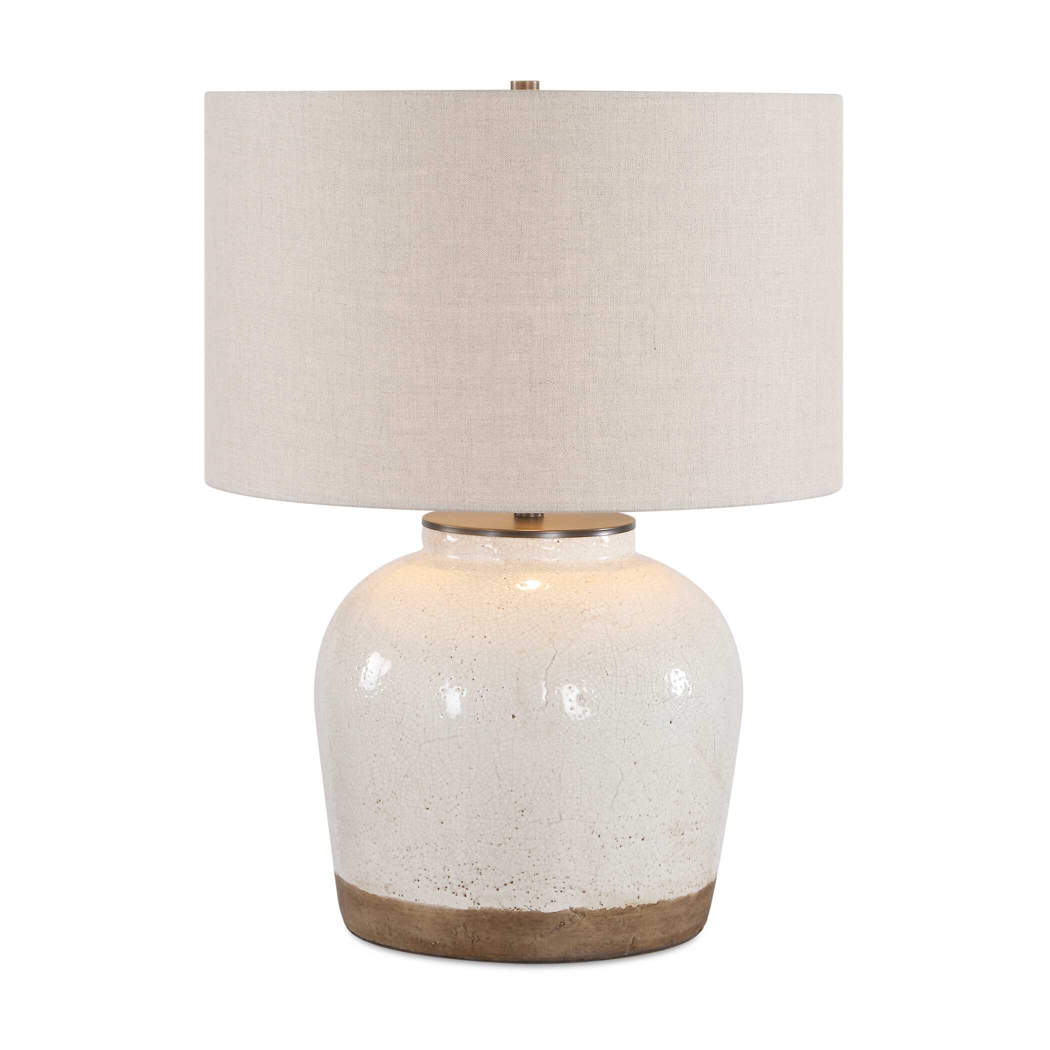 Uttermost Lighting Uttermost Jarret Glaze White Table Lamp