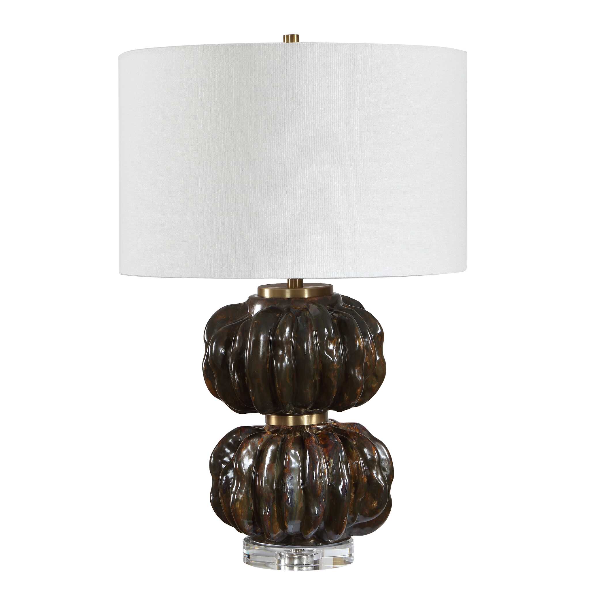 Uttermost Lighting Uttermost Jaudon Stacked Bronze Table Lamp