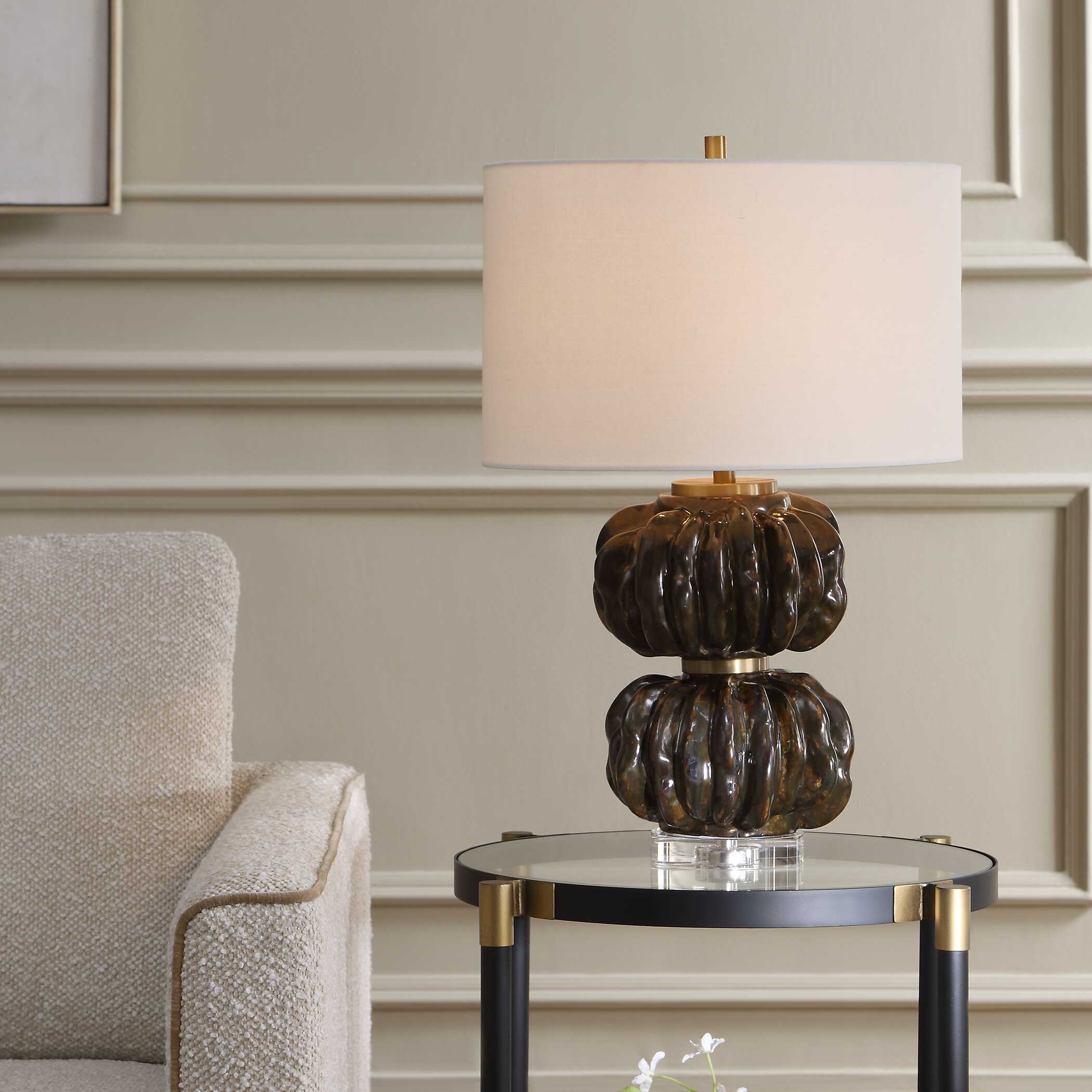 Uttermost Lighting Uttermost Jaudon Stacked Bronze Table Lamp