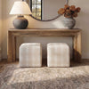 Uttermost Furniture Uttermost Joie Porcelain Plaid Ottoman