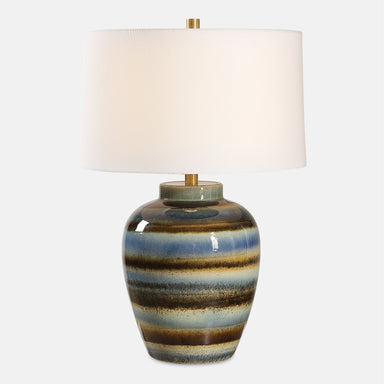 Uttermost Lighting Uttermost Judarn Blue Brown Table Lamp