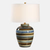 Uttermost Lighting Uttermost Judarn Blue Brown Table Lamp