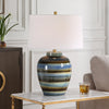 Uttermost Lighting Uttermost Judarn Blue Brown Table Lamp