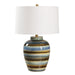 Uttermost Lighting Uttermost Judarn Blue Brown Table Lamp
