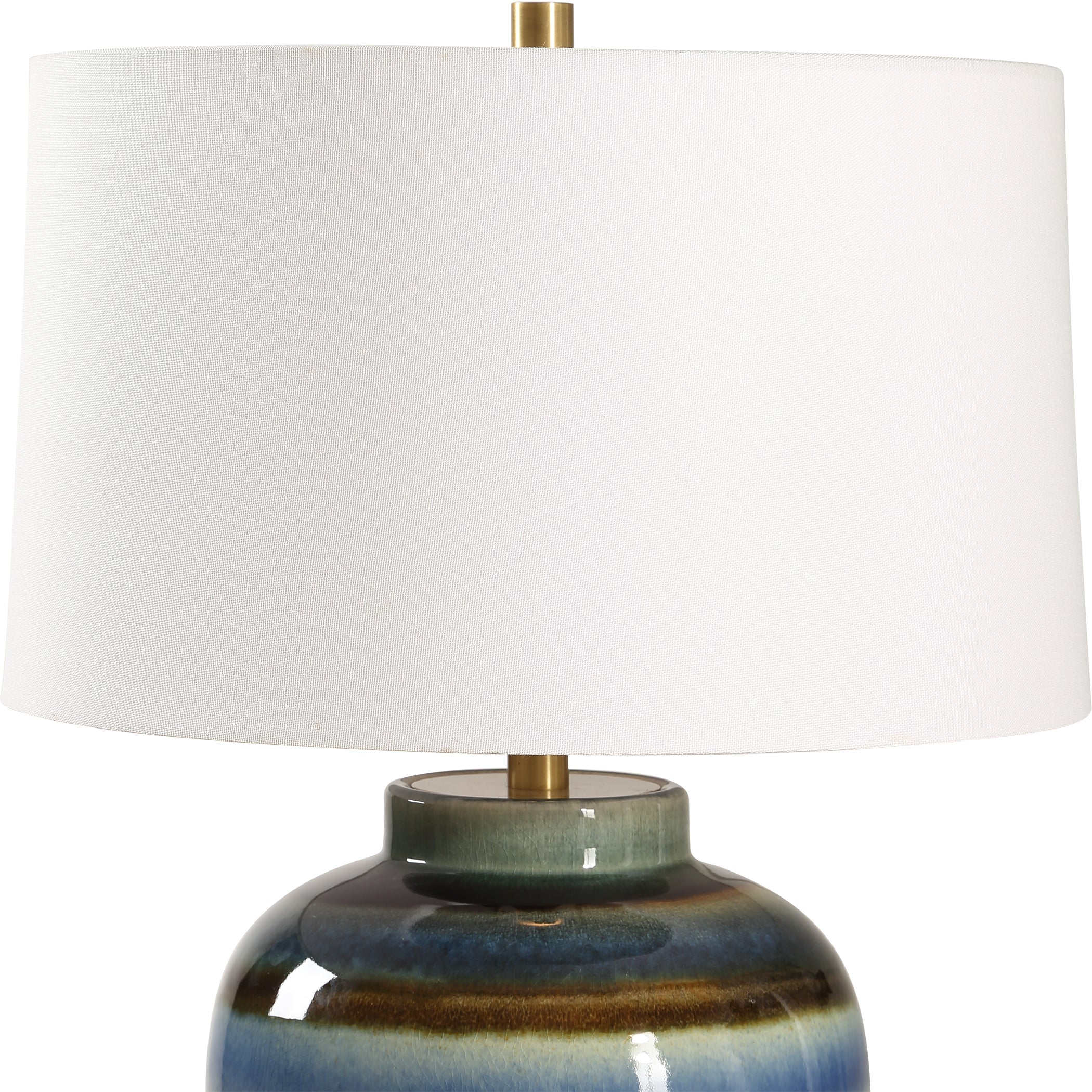 Uttermost Lighting Uttermost Judarn Blue Brown Table Lamp