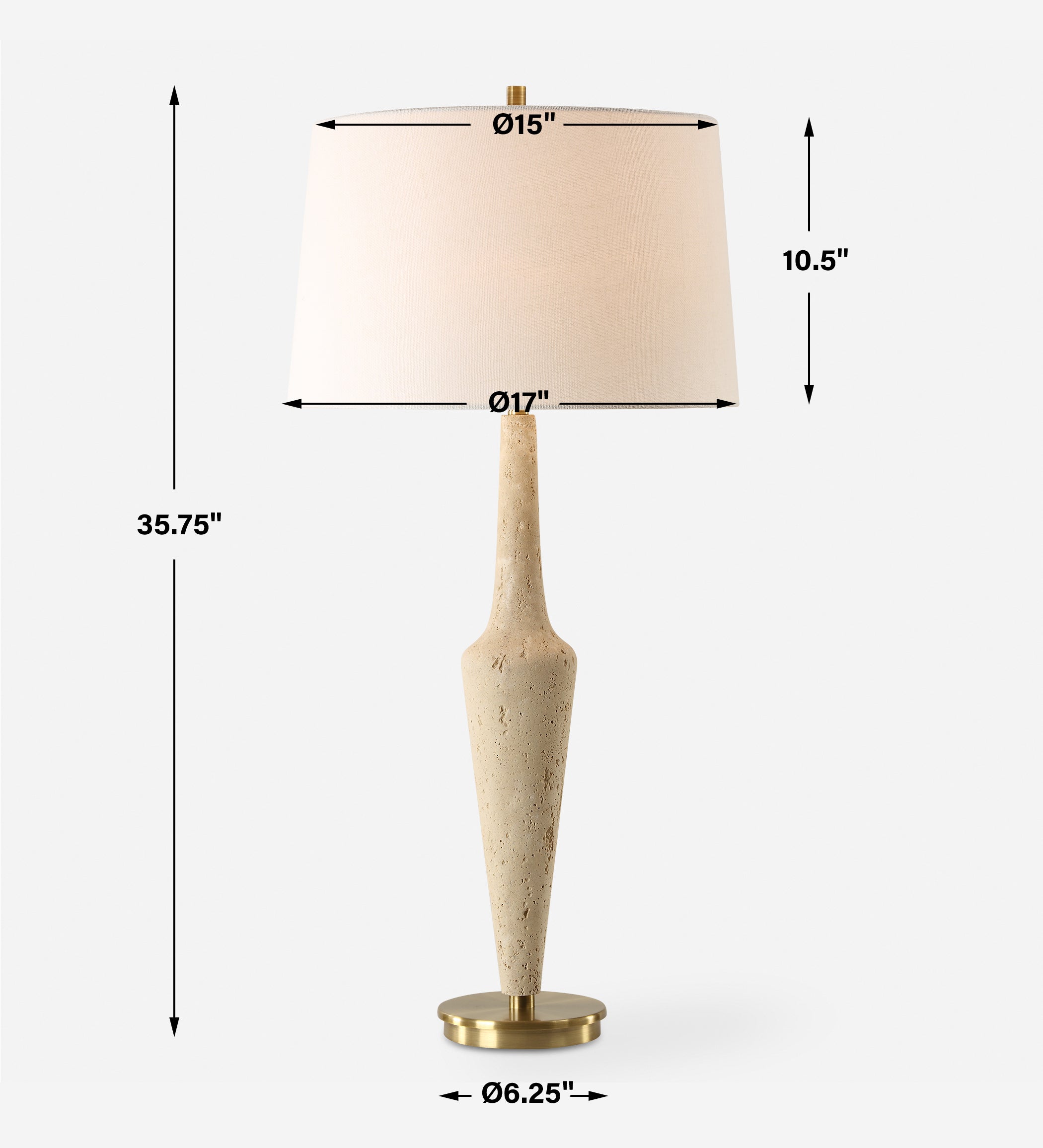 Uttermost Lighting Uttermost Juliet Travertine Table Lamp