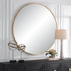 Uttermost Home Motor Freight - Rate to be Quoted Uttermost Junius Large Gold Round Mirror