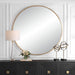Uttermost Home Motor Freight - Rate to be Quoted Uttermost Junius Large Gold Round Mirror