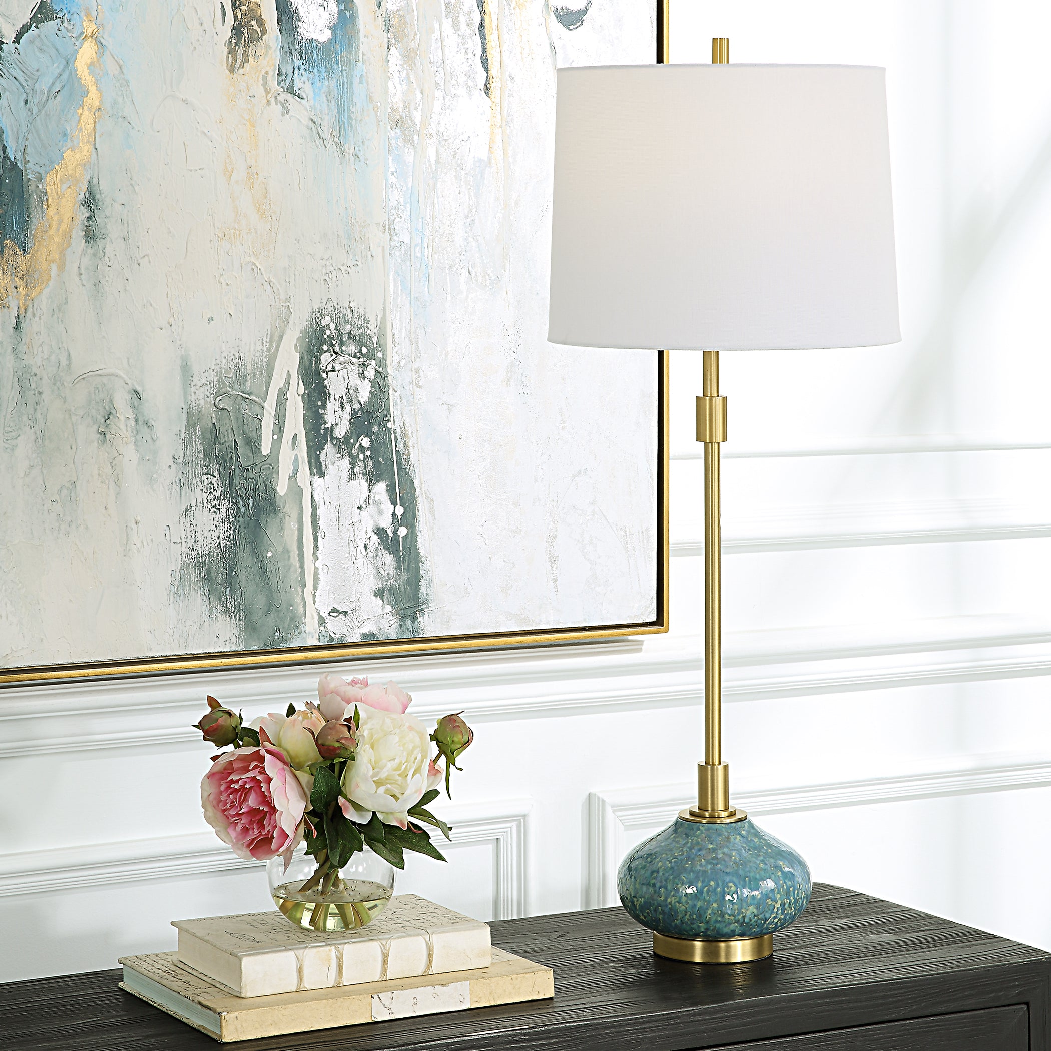 Uttermost Home Uttermost Kaimana Aged Blue Buffet Lamp