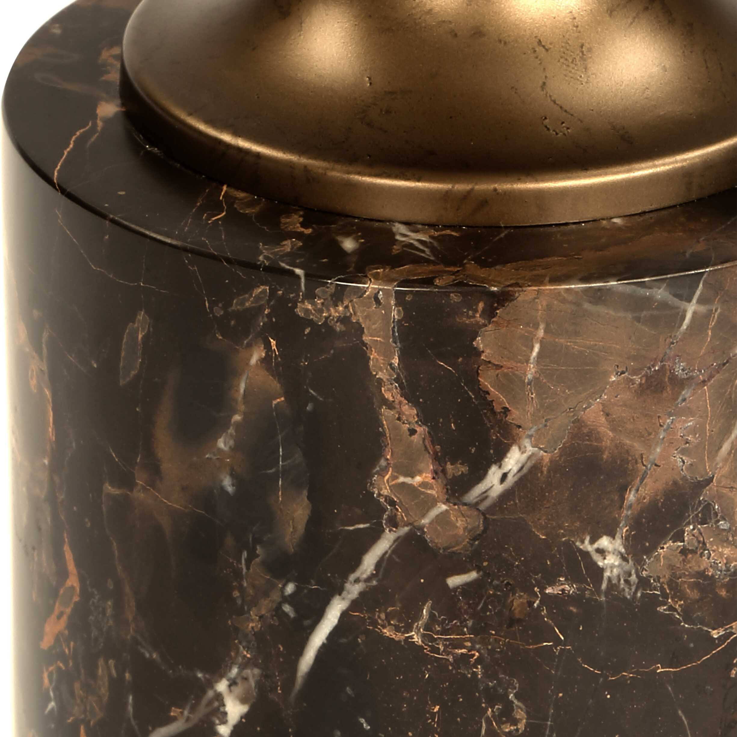 Uttermost Uttermost Karnes Dark Marble Drink Table