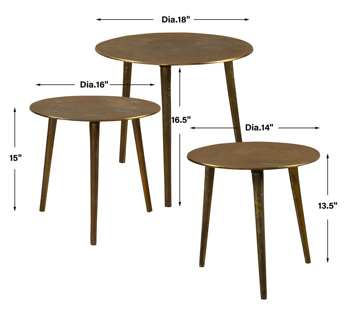 Uttermost Home Uttermost Kasai Coffee Tables, S/3