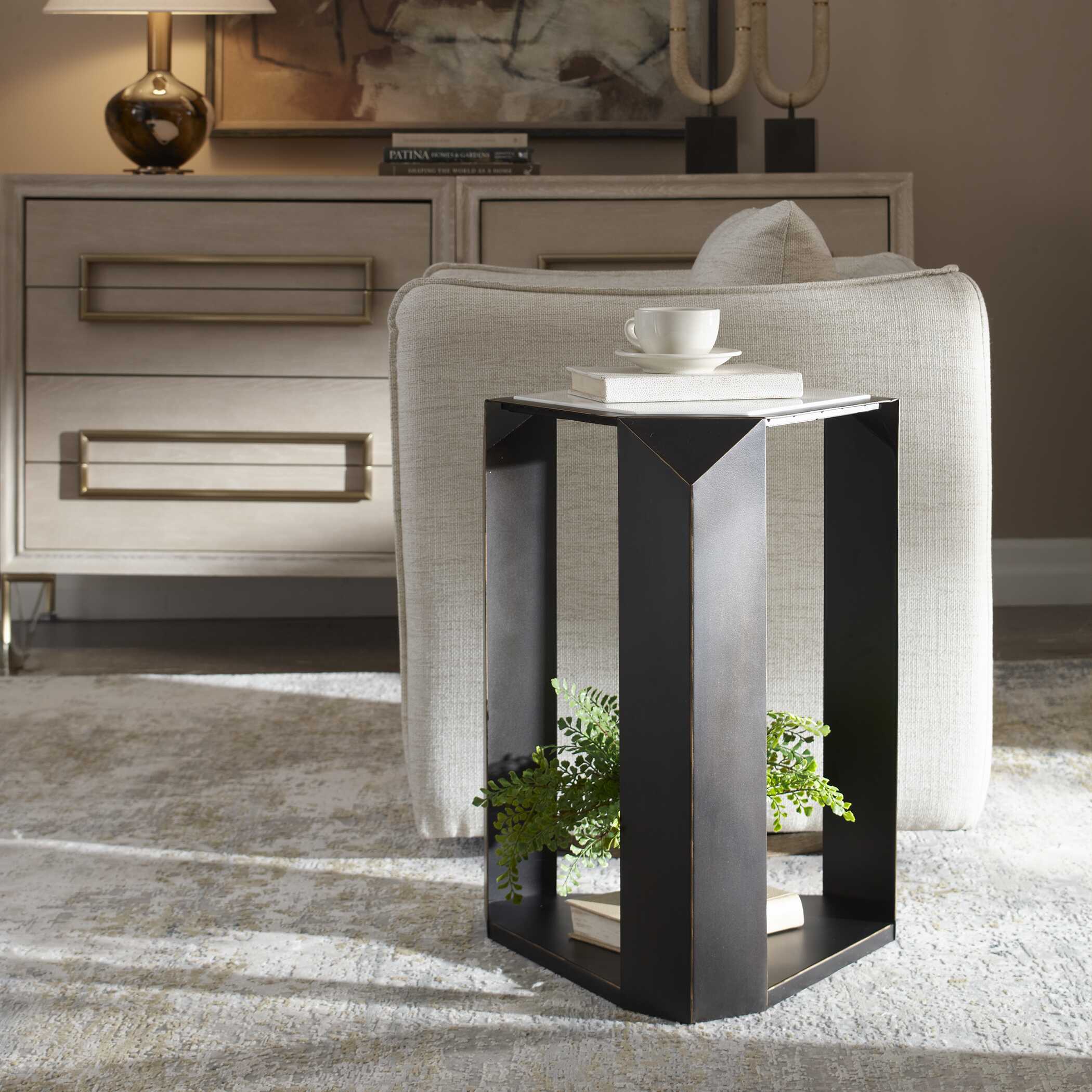Uttermost Furniture Uttermost Keenan Geometric Accent Table