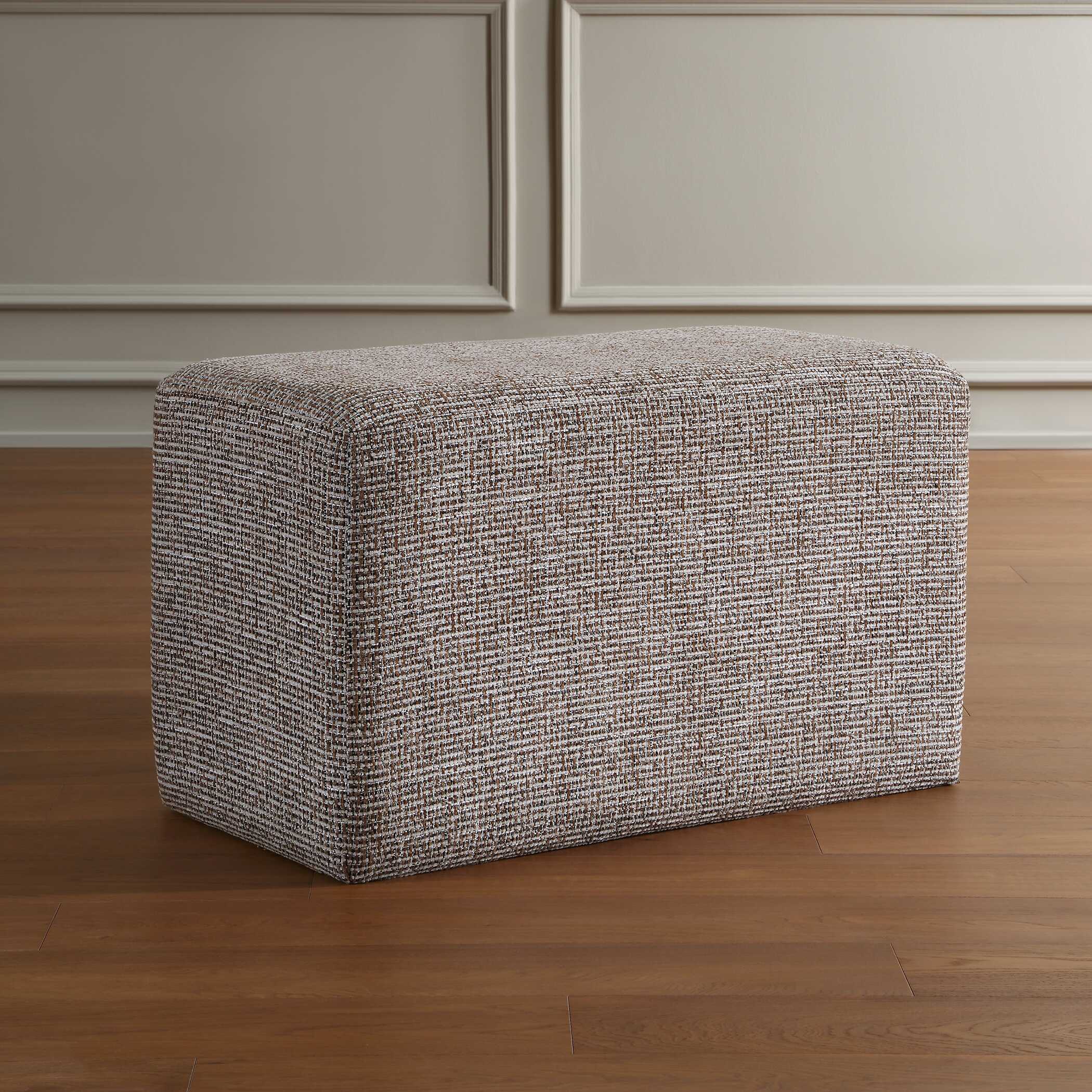 Uttermost Furniture Uttermost Kelce Woven Checkered Ottoman