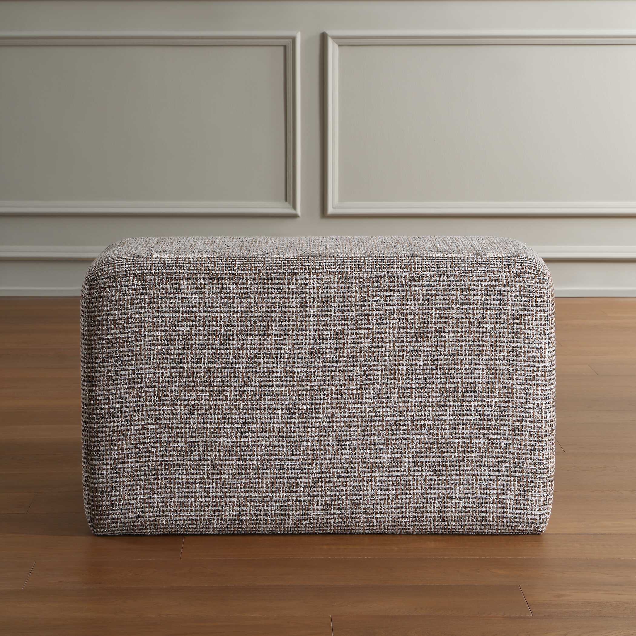 Uttermost Furniture Uttermost Kelce Woven Checkered Ottoman