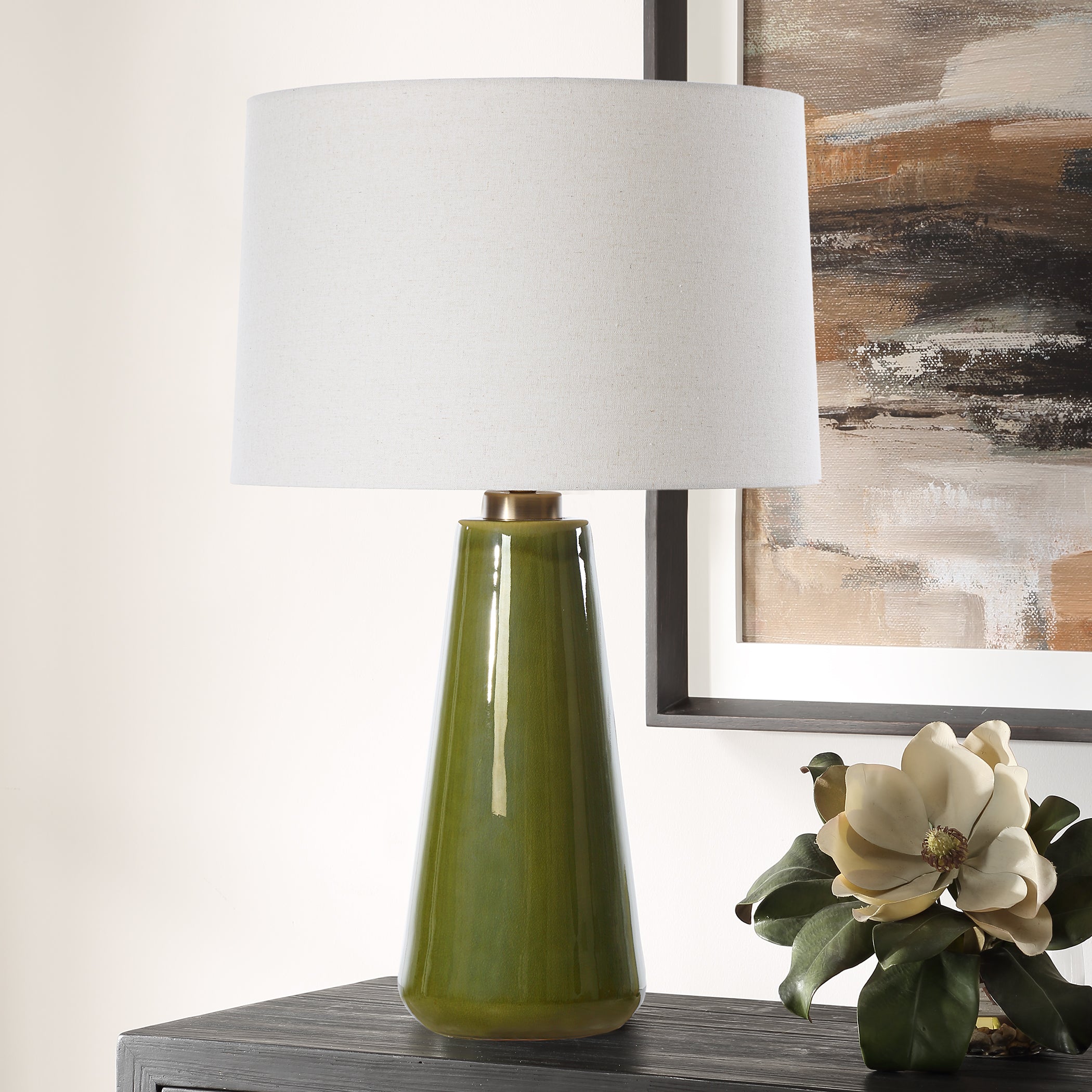 Uttermost Lighting Uttermost Kelley Moss Green Table Lamp