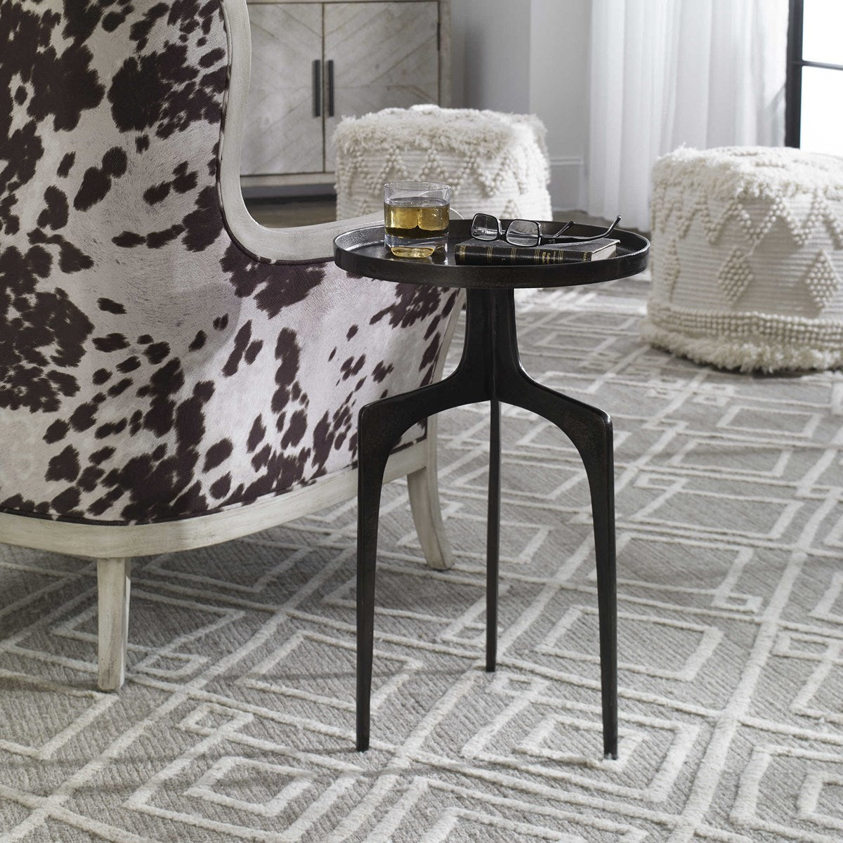 Uttermost Home Uttermost Kenna Accent Table, Bronze