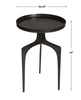 Uttermost Home Uttermost Kenna Accent Table, Bronze