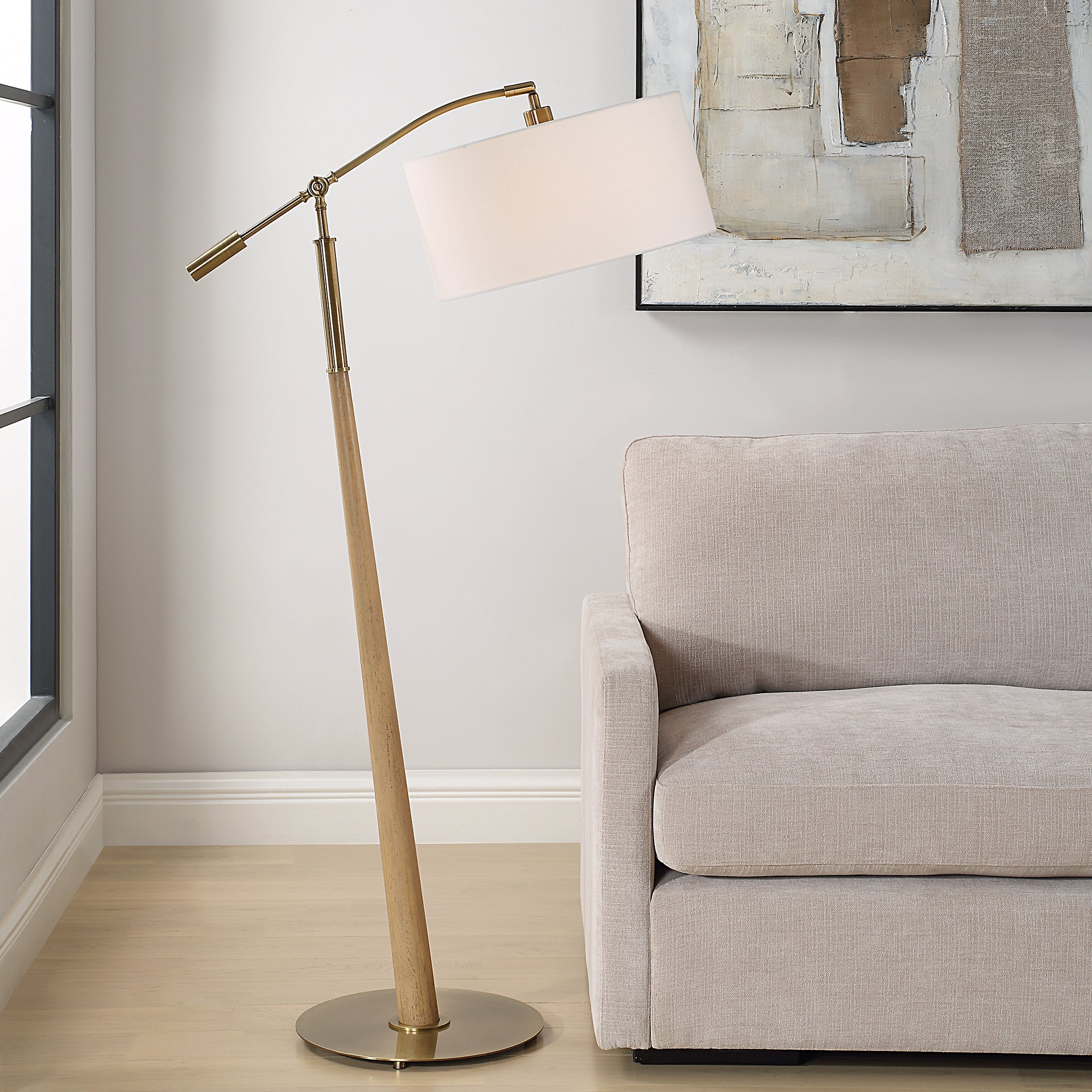 Uttermost Lighting Uttermost Kennett Wooden Floor Lamp