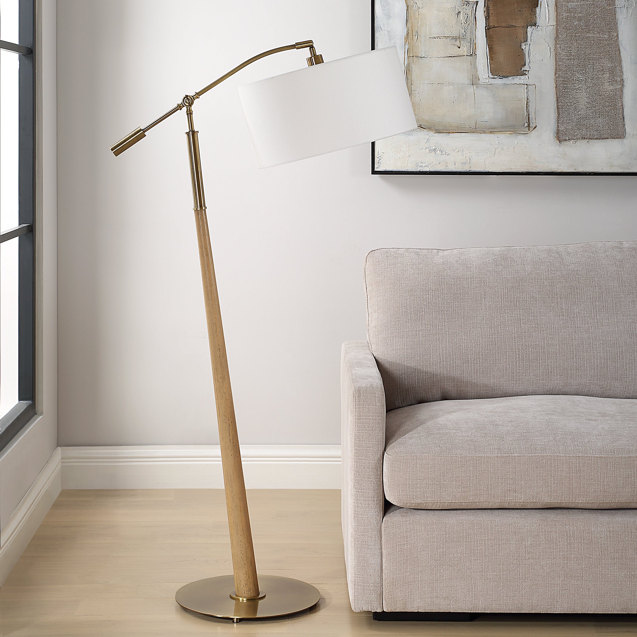 Uttermost Lighting Uttermost Kennett Wooden Floor Lamp