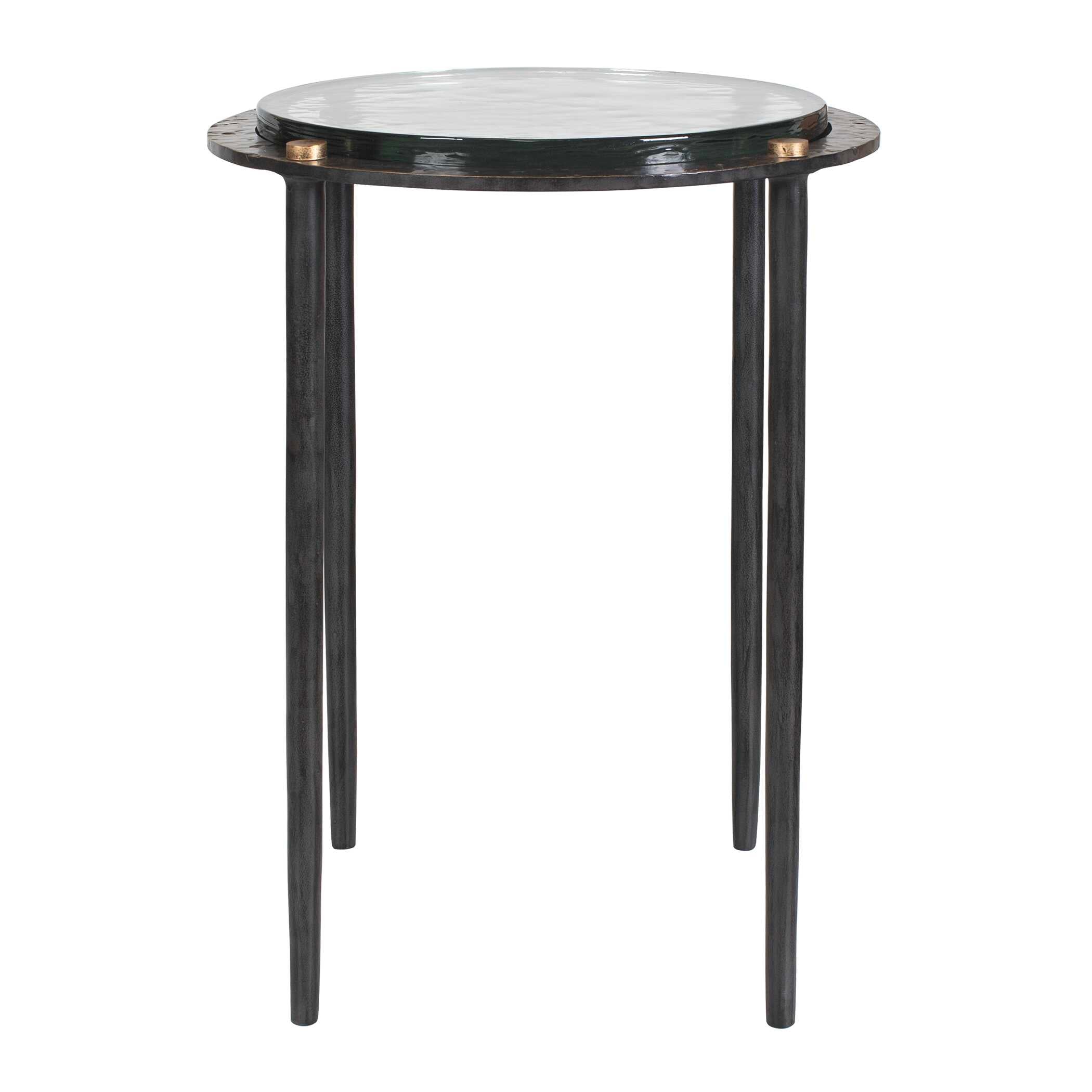 Uttermost Furniture Uttermost Kennington Round Glass Accent Table