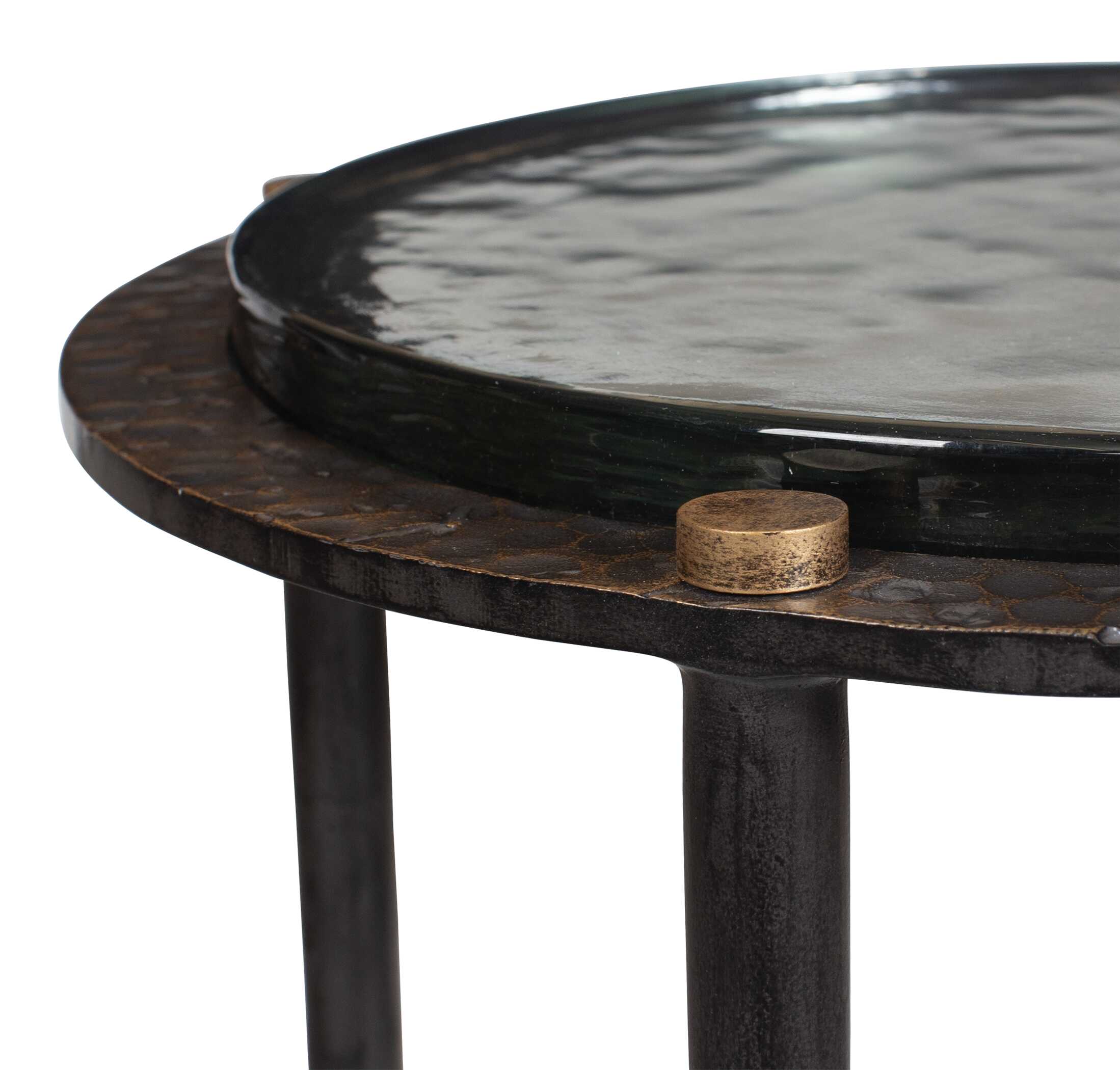 Uttermost Furniture Uttermost Kennington Round Glass Accent Table