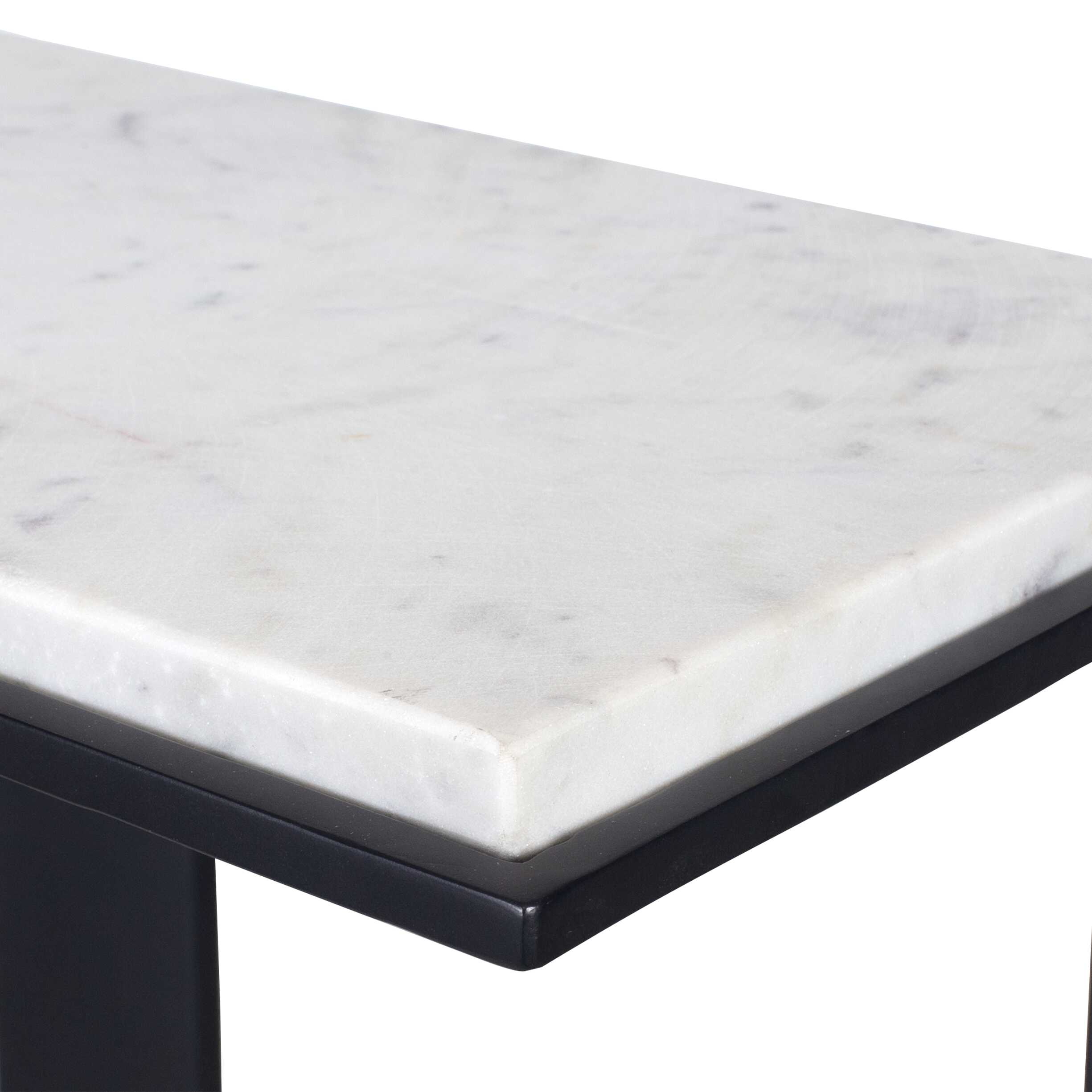 Uttermost Uttermost Kenora White Marble Accent Table