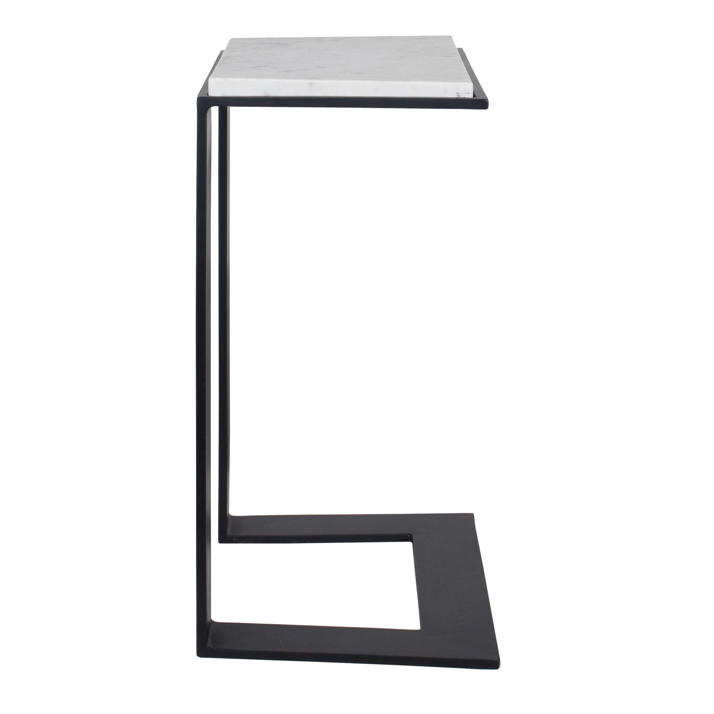 Uttermost Uttermost Kenora White Marble Accent Table
