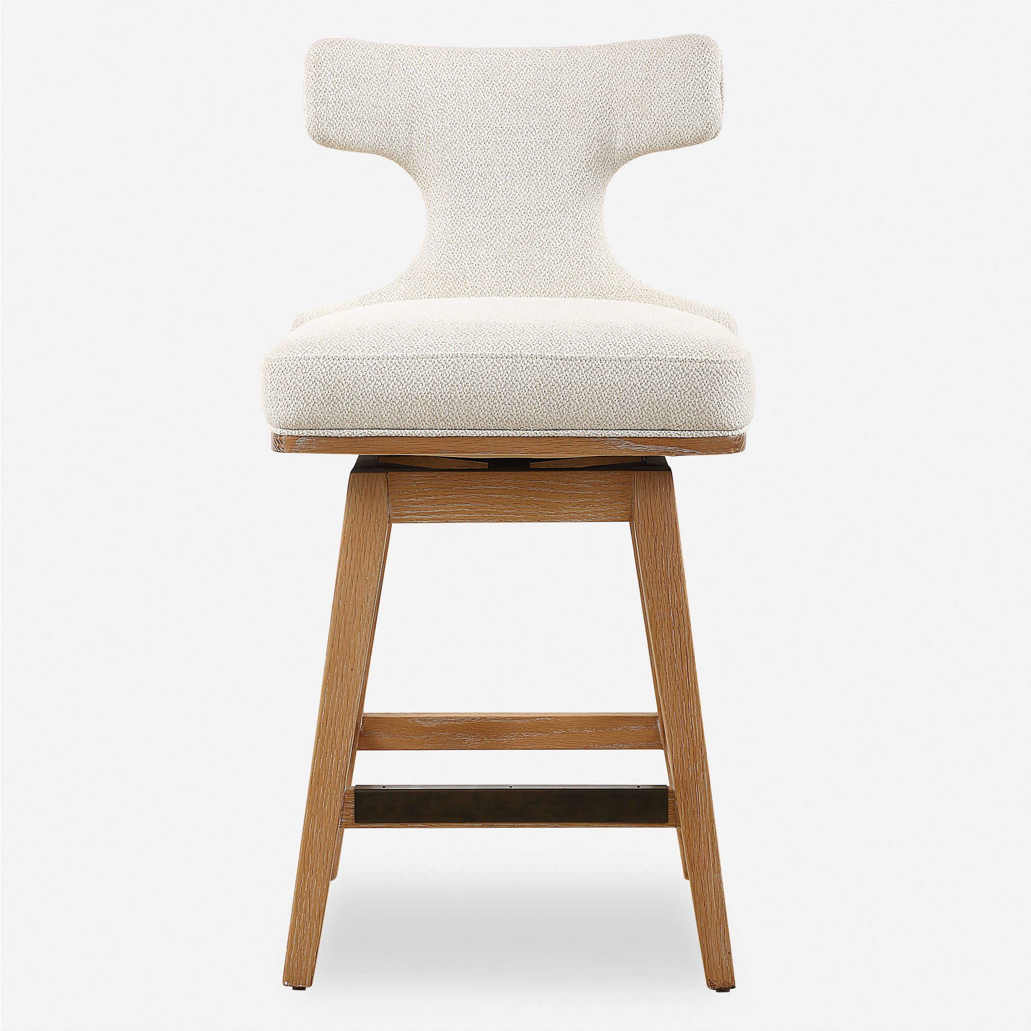 Uttermost Furniture Uttermost Klismos Off-White Fabric Counter Stool