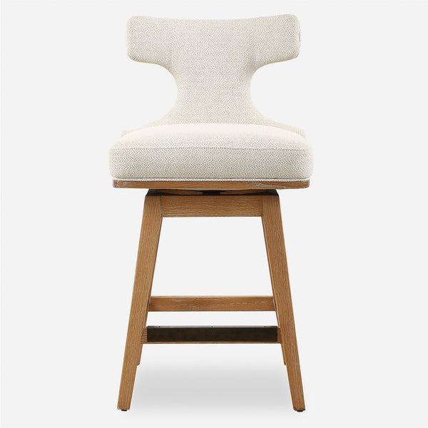 Uttermost Furniture Uttermost Klismos Off-White Fabric Counter Stool