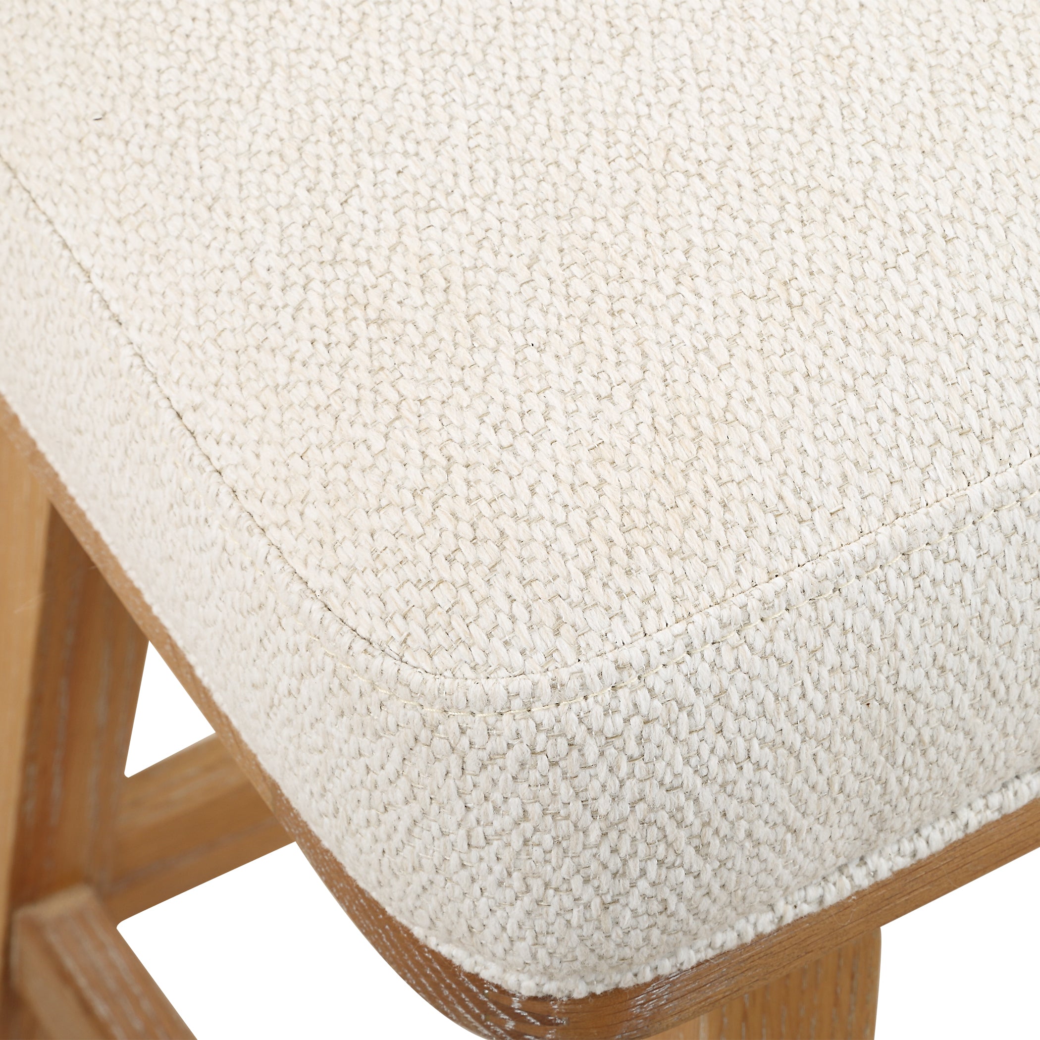 Uttermost Furniture Uttermost Klismos Off-White Fabric Counter Stool