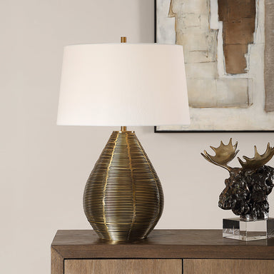 Uttermost Lighting Uttermost Knowles Brass Table Lamp