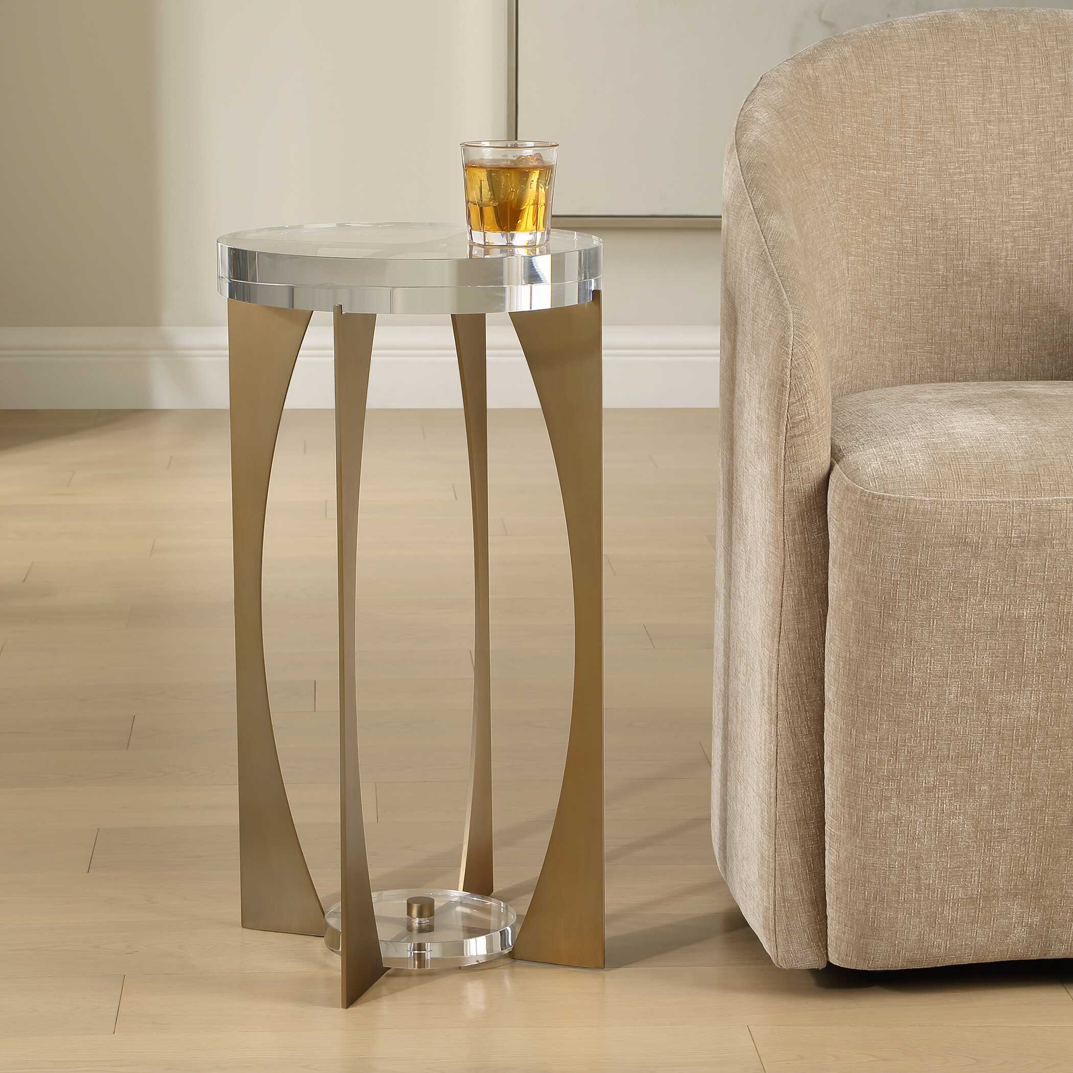Uttermost Uttermost Kolkata Brass Accent Table