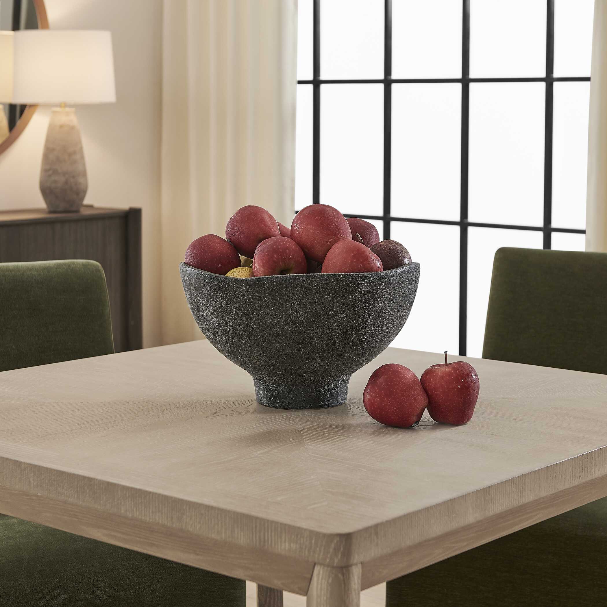 Uttermost Uttermost Komorebi Indoor-Outdoor Black Bowl
