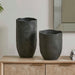 Uttermost Uttermost Komorebi Indoor-Outdoor Black Vases Set/2