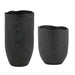 Uttermost Uttermost Komorebi Indoor-Outdoor Black Vases Set/2