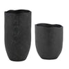 Uttermost Uttermost Komorebi Indoor-Outdoor Black Vases Set/2