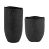 Uttermost Uttermost Komorebi Indoor-Outdoor Black Vases Set/2