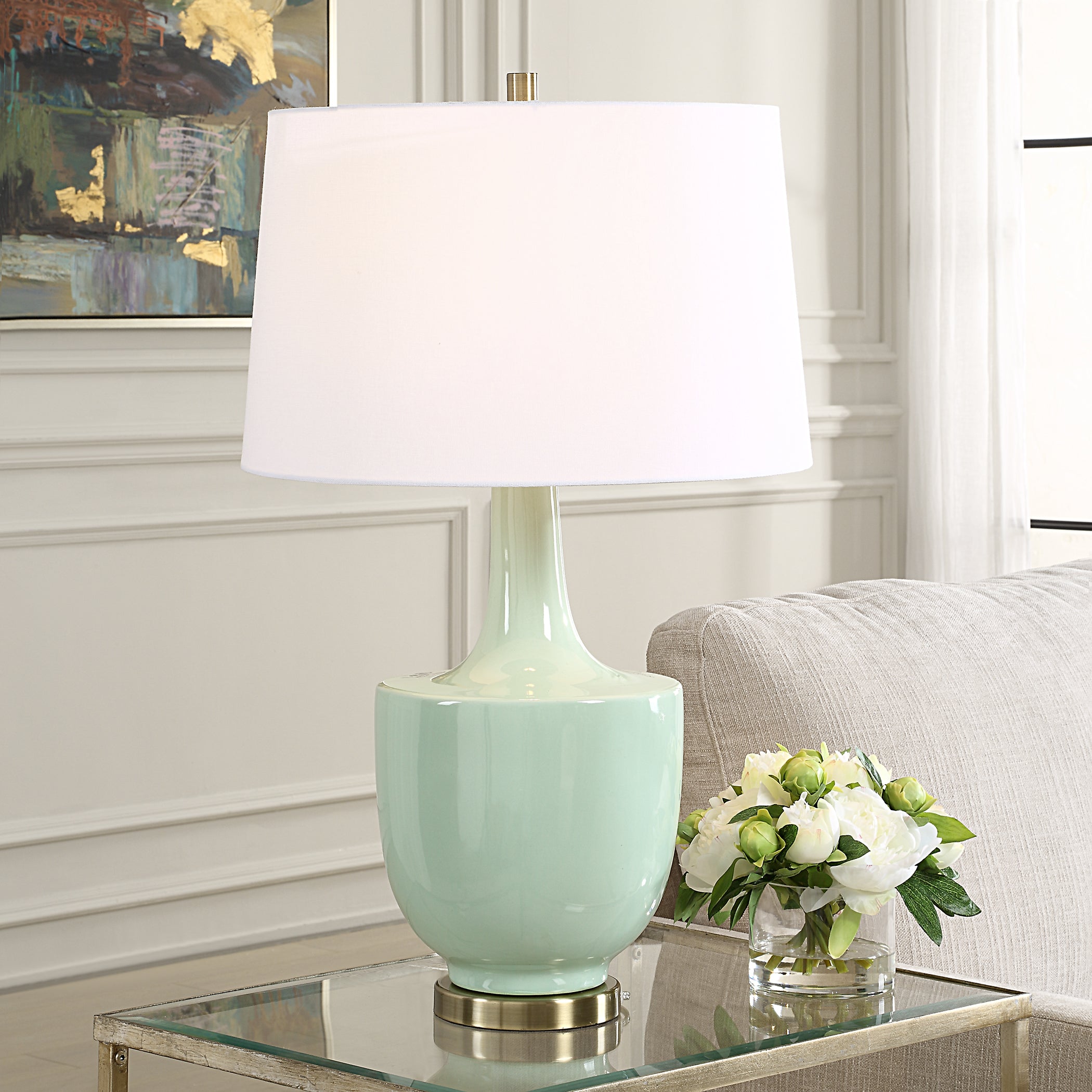 Uttermost Lighting Uttermost Kyla Mint Green Table Lamp