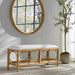 Uttermost Home Decor Motor Freight - Est Rate Quoted Uttermost Laguna White Fabric Rattan Bench