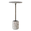 Uttermost Furniture Uttermost Lana Scalloped Marble Drink Table