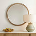 Uttermost Home Decor Uttermost Landry Round Light Wood Mirror