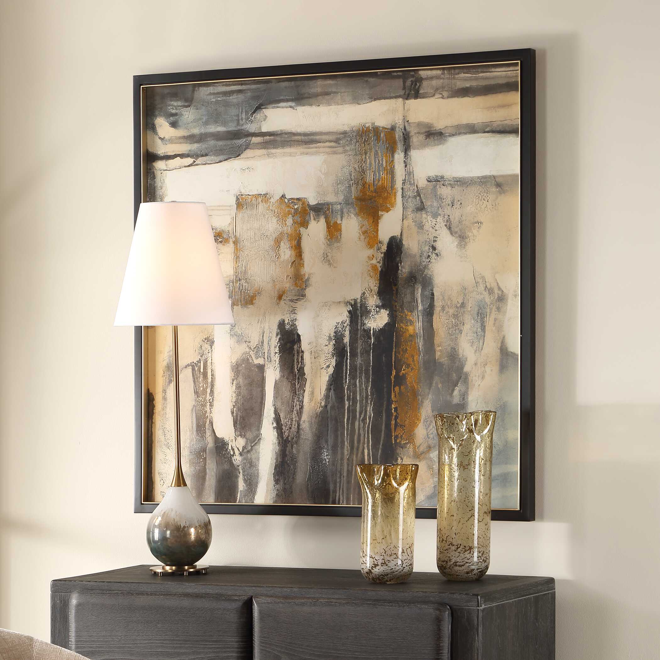 Uttermost Uttermost Landslide Framed Abstract Print