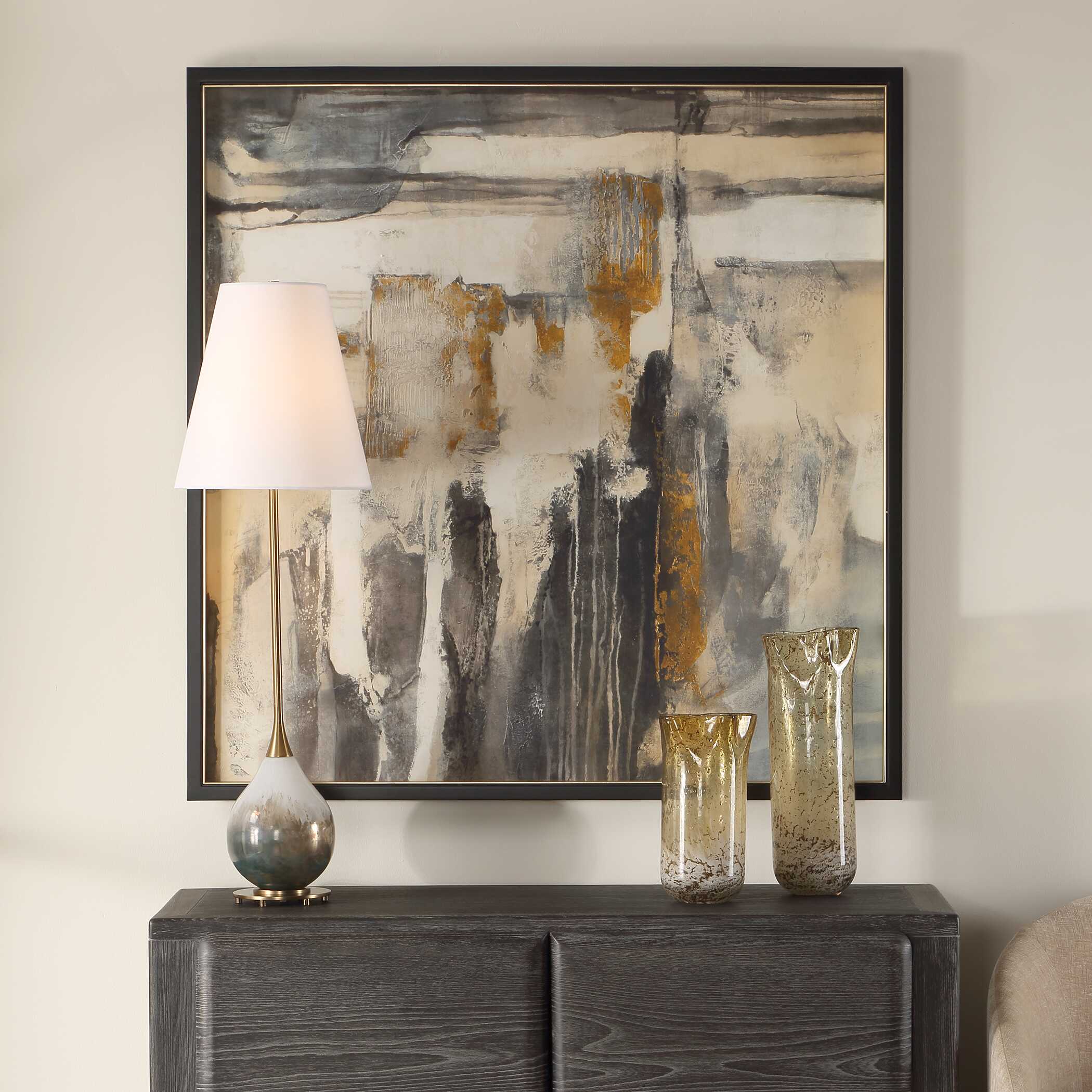 Uttermost Uttermost Landslide Framed Abstract Print