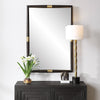 Uttermost Home Decor Oversize - Rate to be Quoted Uttermost Larkin Dark Wood & Brass Mirror