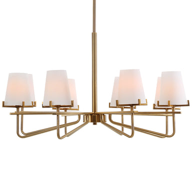 Uttermost Lighting Uttermost Lassen 8 Light Brass Chandelier