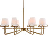 Uttermost Lighting Uttermost Lassen 8 Light Brass Chandelier
