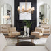 Uttermost Lighting Uttermost Lassen 8 Light Brass Chandelier