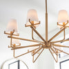 Uttermost Lighting Uttermost Lassen 8 Light Brass Chandelier